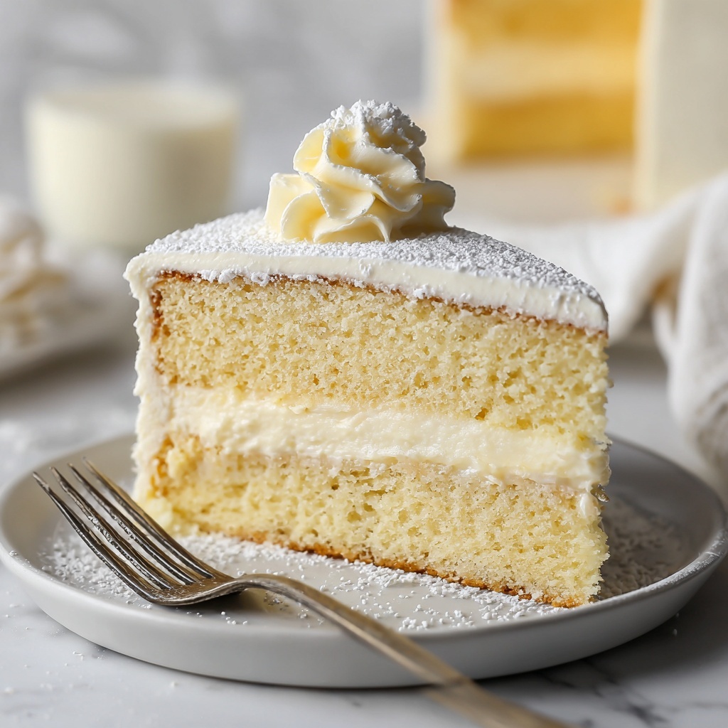 Vanilla Custard Cake Recipe - Recipe Image