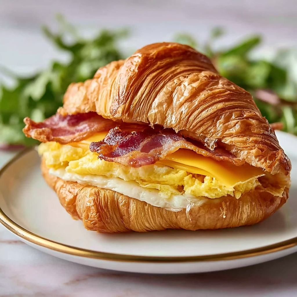 Croissant Breakfast Sandwiches Recipe - Recipe Image