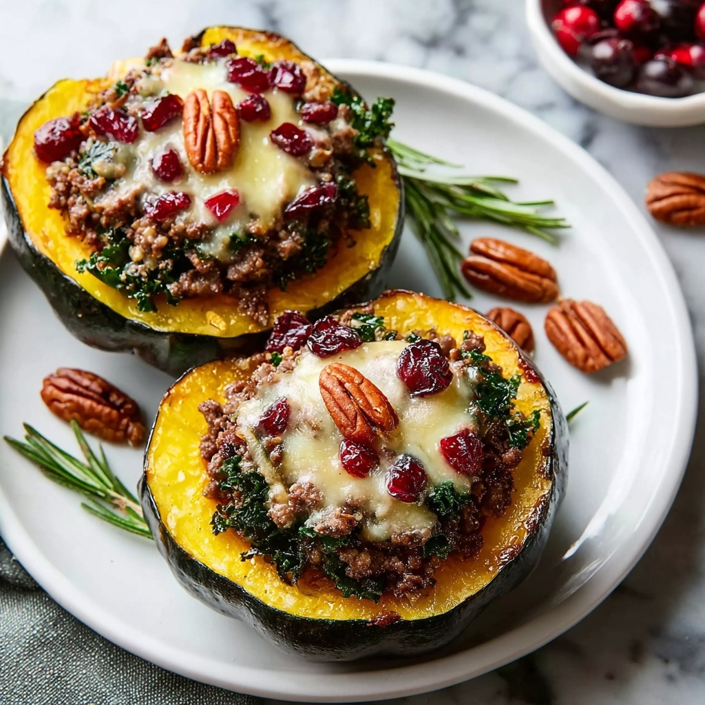 Sausage Stuffed Acorn Squash Recipe - Recipe Image