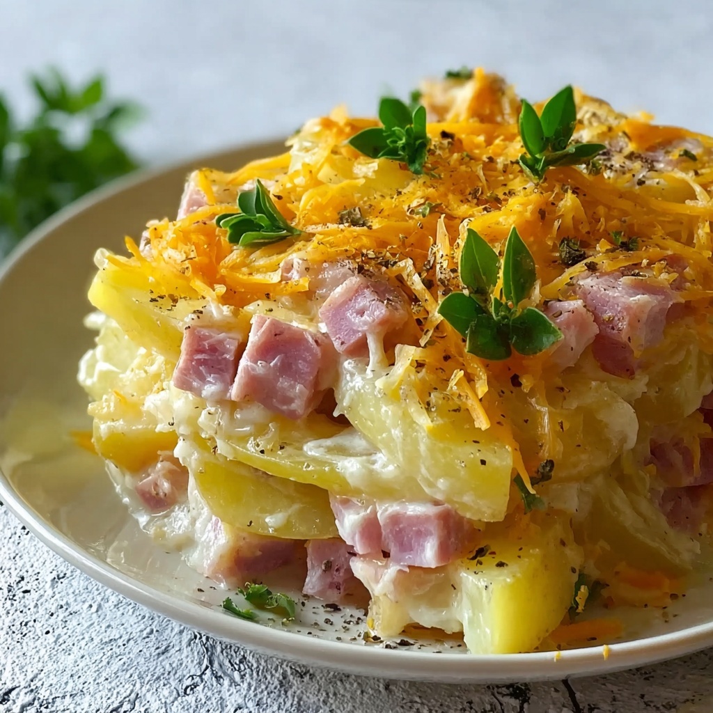 Crockpot Ham and Potato Casserole Recipe - Recipe Image