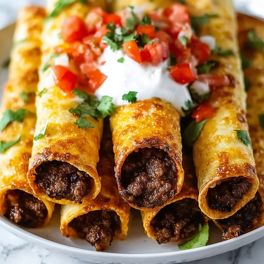 Crispy Beef Taquitos Rolls: Easy, Flavor-Packed Fun Recipe - Recipe Image