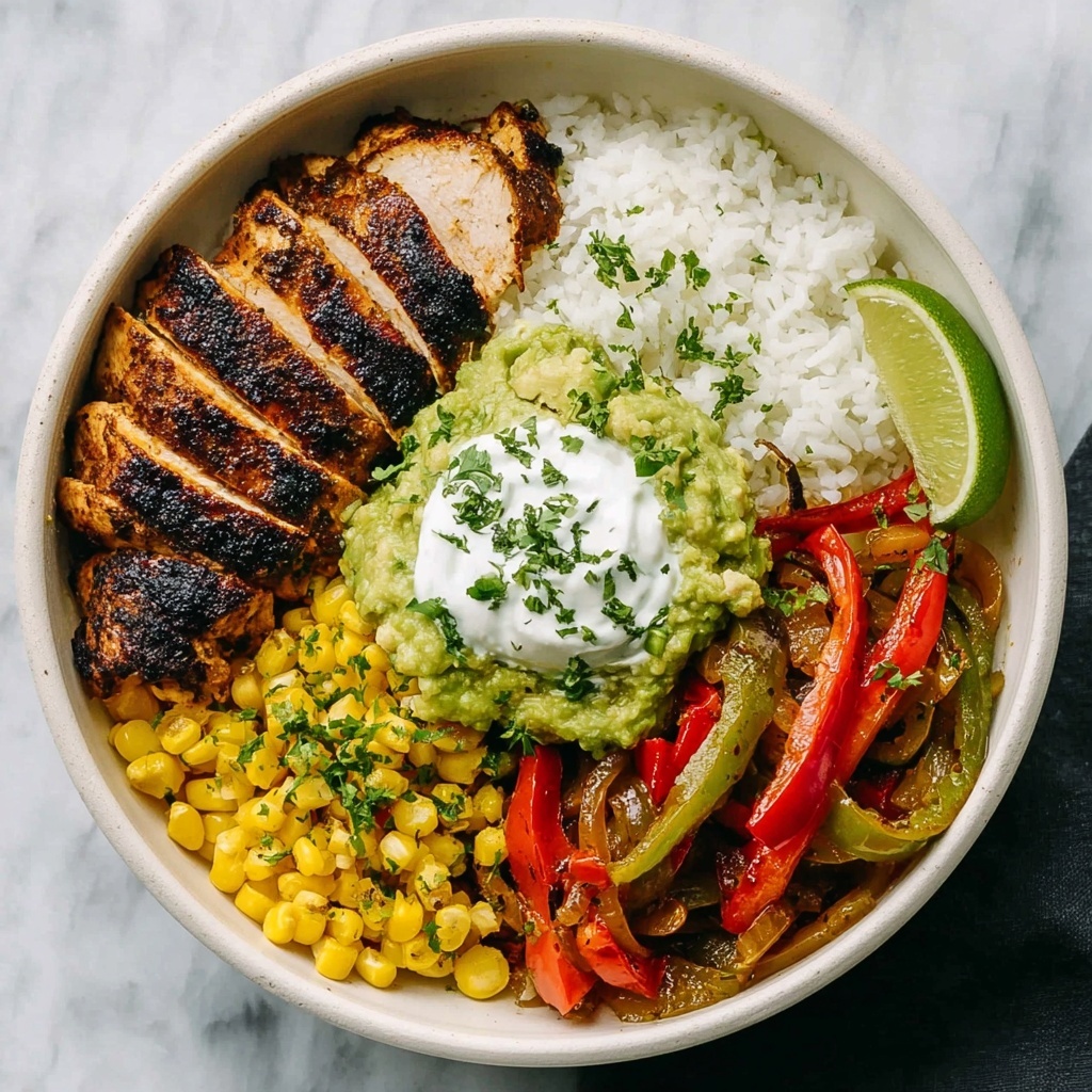 Chicken Fajita Rice Bowls Recipe - Recipe Image