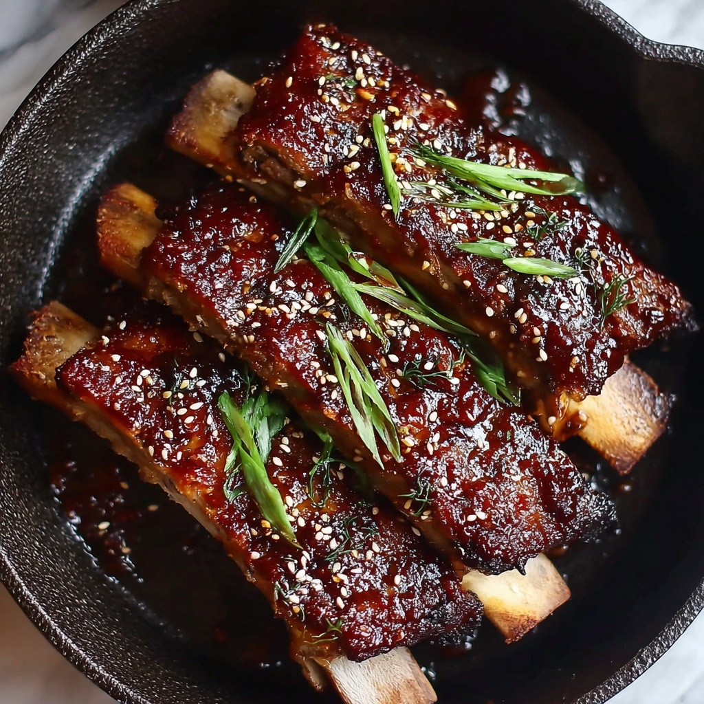Sticky Asian Baked Pork Ribs Recipe - Recipe Image
