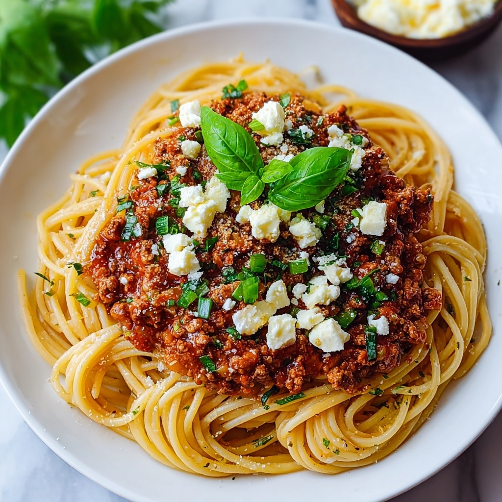 Greek Style Spaghetti (Makaronia Me Kima) Recipe - Recipe Image
