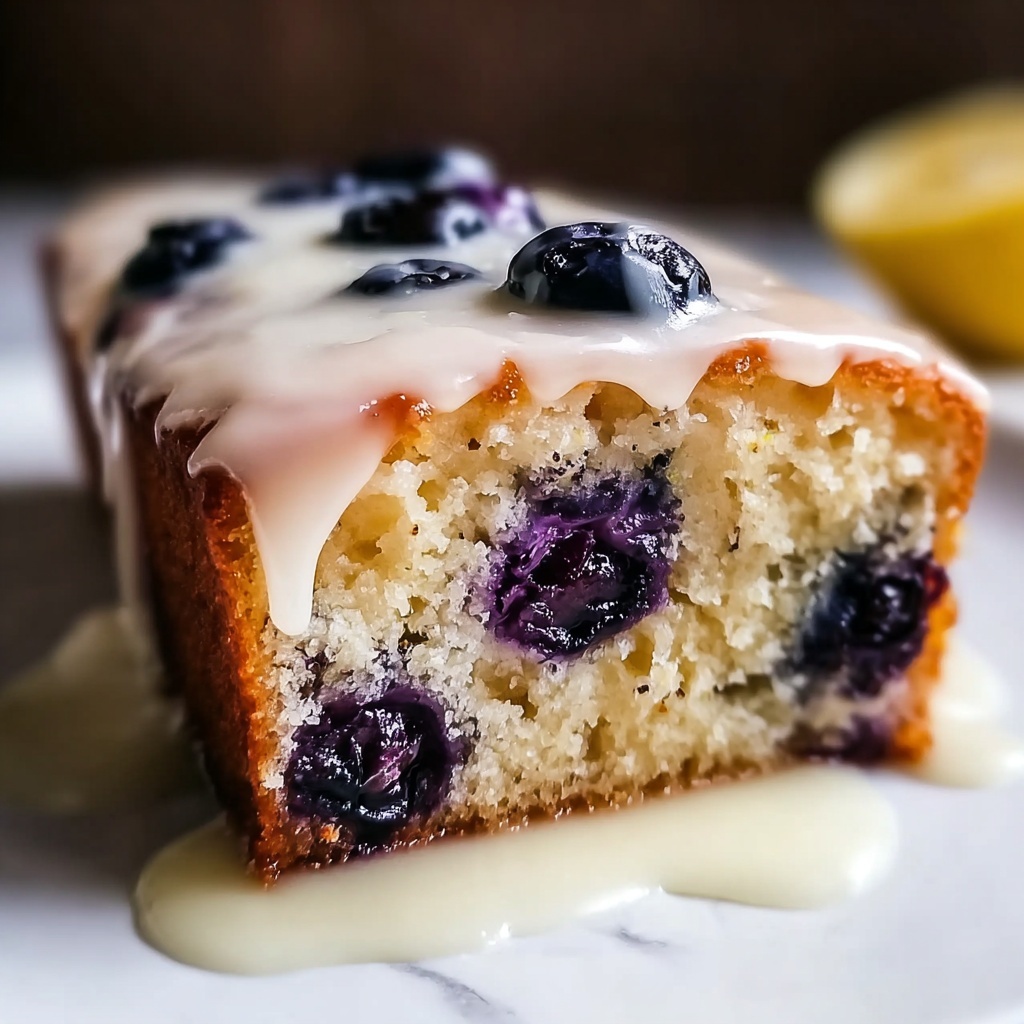 Lemon Blueberry Loaf with Lemon Glaze Recipe - Recipe Image