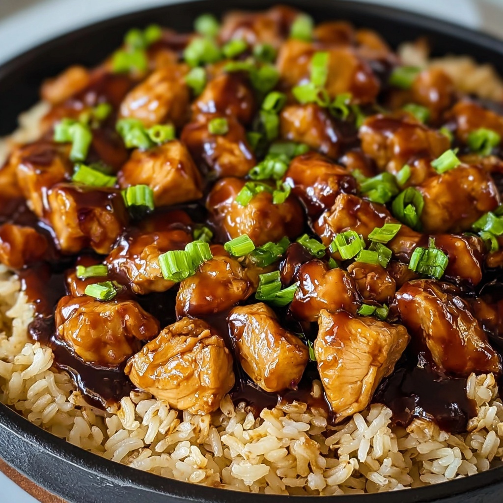One-Pan Honey BBQ Chicken Rice Recipe - Recipe Image