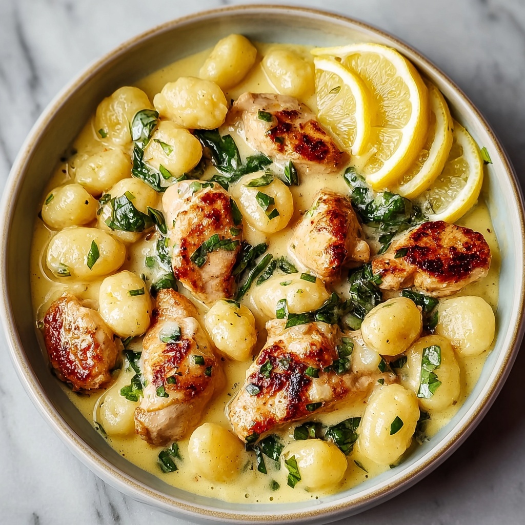 Lemon Chicken Gnocchi Recipe - Recipe Image