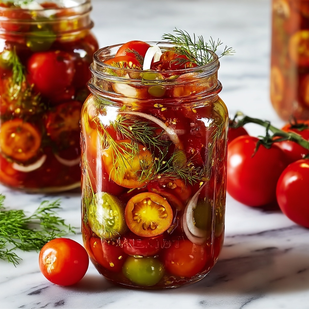 Pickled Cherry Tomatoes Recipe - Recipe Image