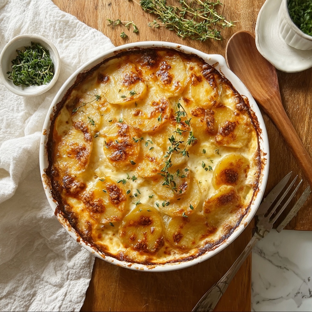 Garlic Potato Gratin Recipe - Recipe Image