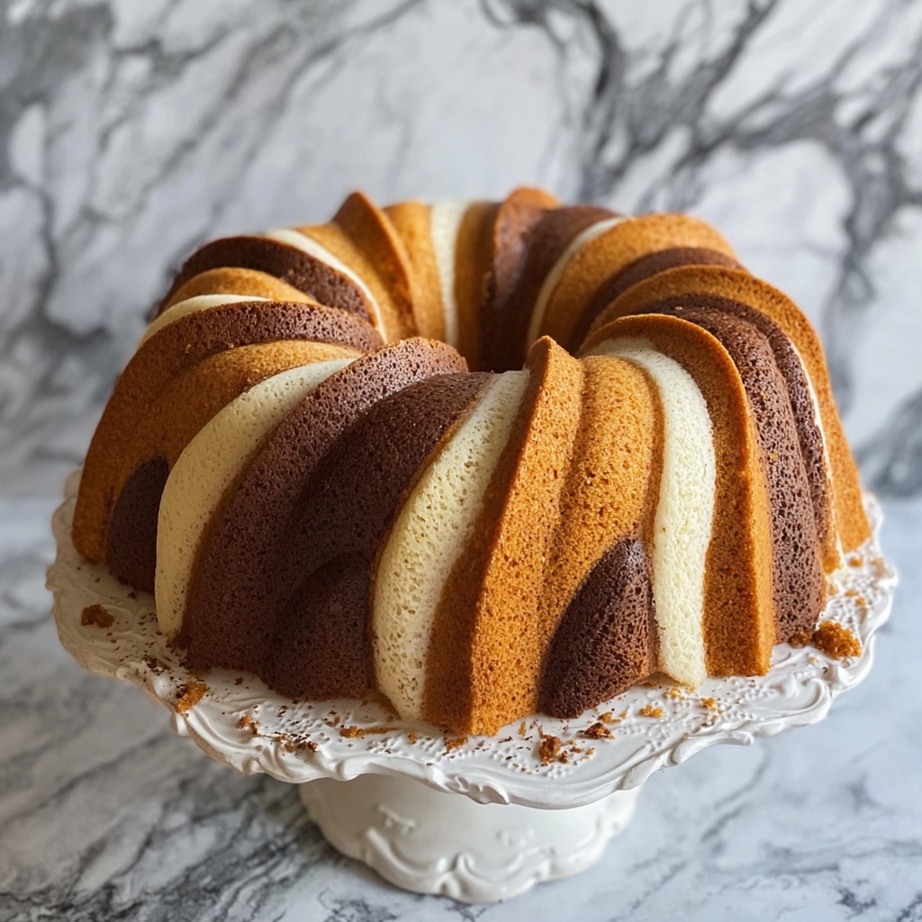 Marble Bundt Cake Recipe - Recipe Image