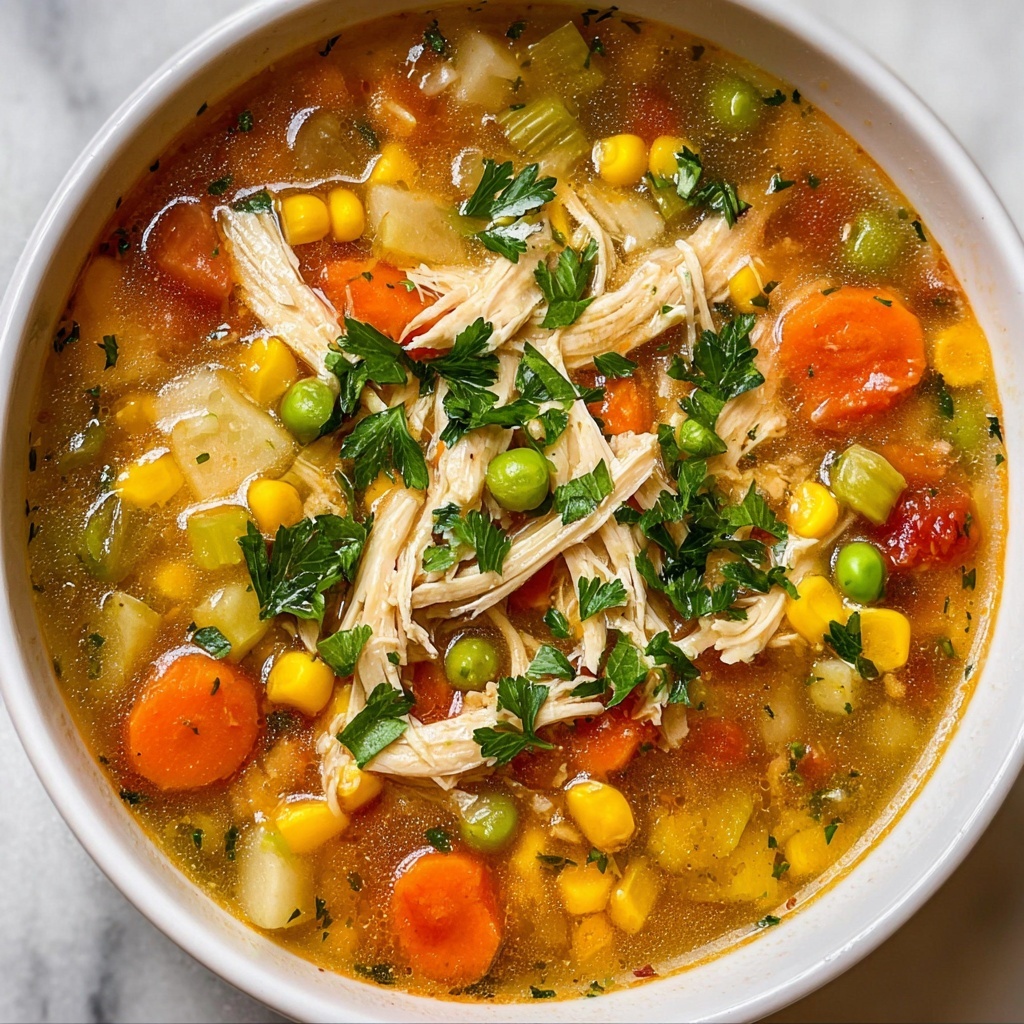 Healthy Chicken Vegetable Soup Recipe - Recipe Image