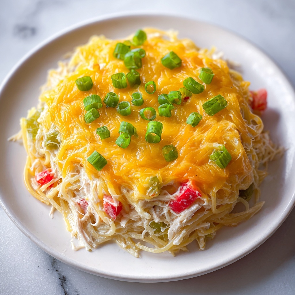 Spicy Southern Chicken Spaghetti Casserole Recipe - Recipe Image