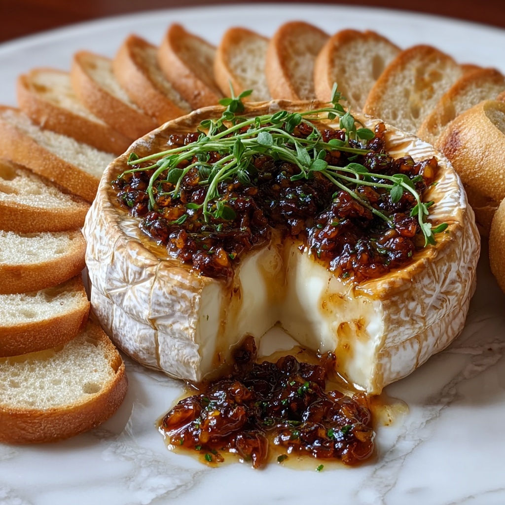 Baked Brie with Fig Jam and Puff Pastry Recipe - Recipe Image