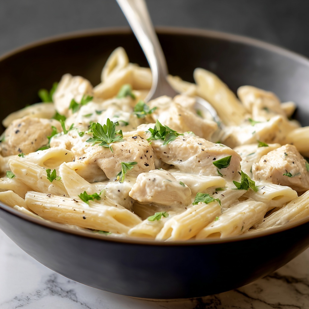 Slow Cooker Chicken Alfredo Recipe - Recipe Image