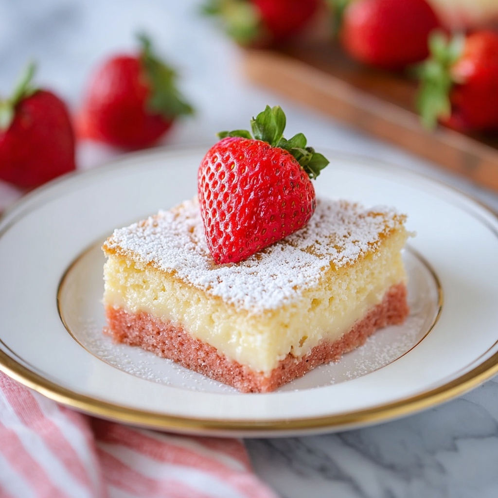Strawberry Butter Cake Recipe - Recipe Image