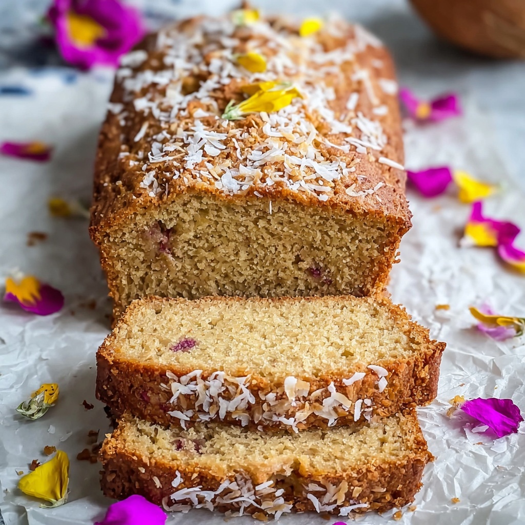 Hawaiian Banana Bread with Pineapple, Coconut & Macadamia Nuts Recipe - Recipe Image