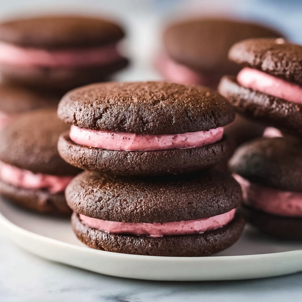 Chocolate Raspberry Sandwich Cookies Recipe - Recipe Image