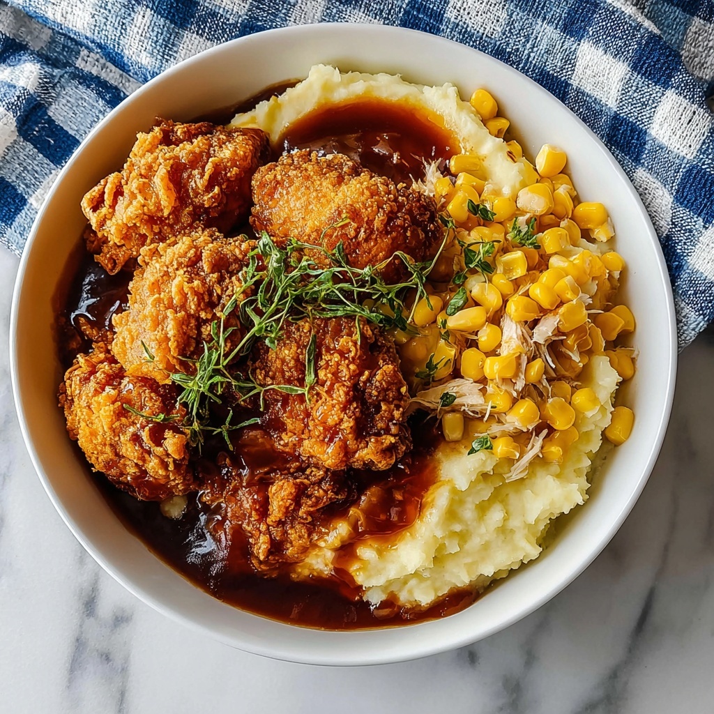 Hearty Southern-Style Crispy KFC Bowls Recipe - Recipe Image
