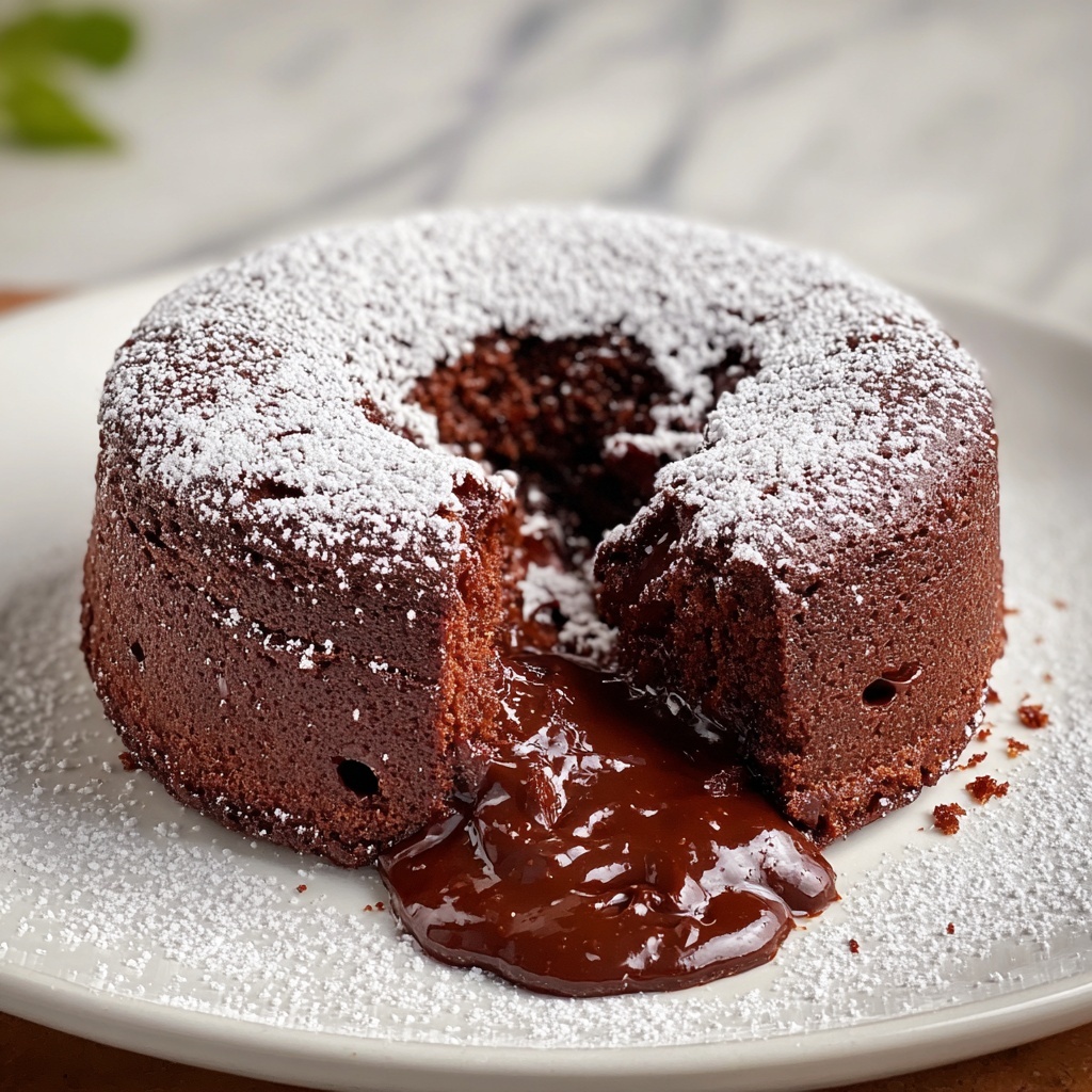 Protein Lava Cake (Gluten Free, Low Sugar) Recipe - Recipe Image