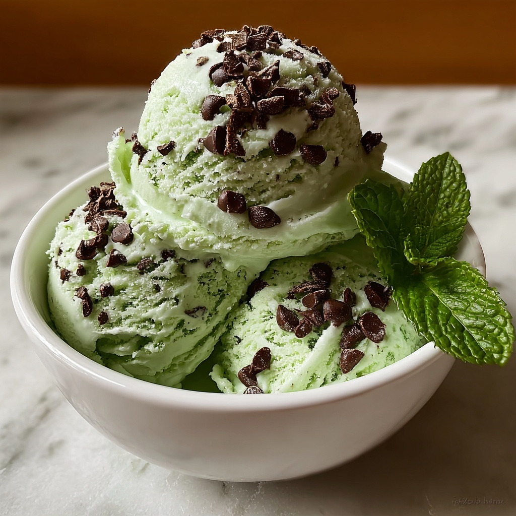 Mint Chocolate Chip Ice Cream Recipe - Recipe Image
