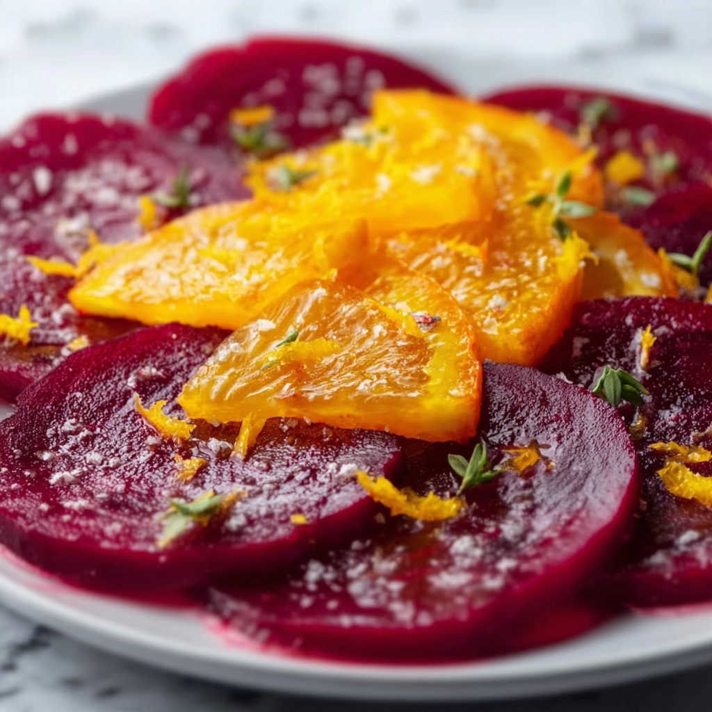 Vibrant Beet Carpaccio with Orange Vinaigrette Recipe - Recipe Image