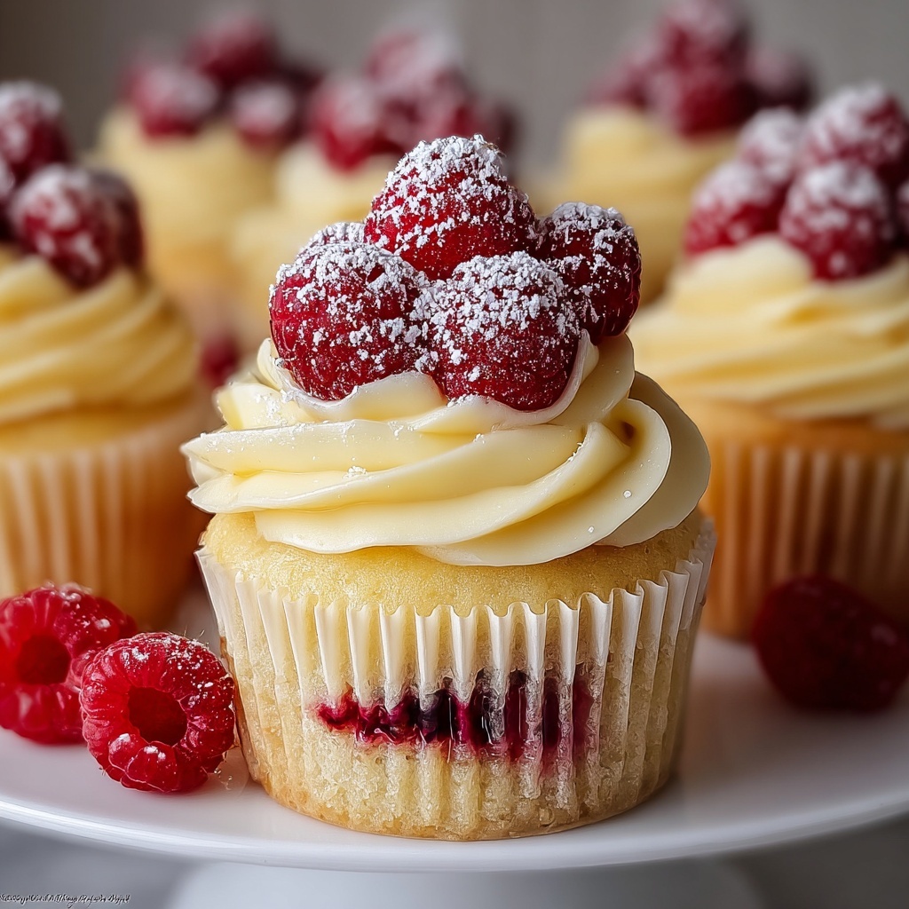 Raspberry Lemon Heaven Cupcakes Recipe - Recipe Image