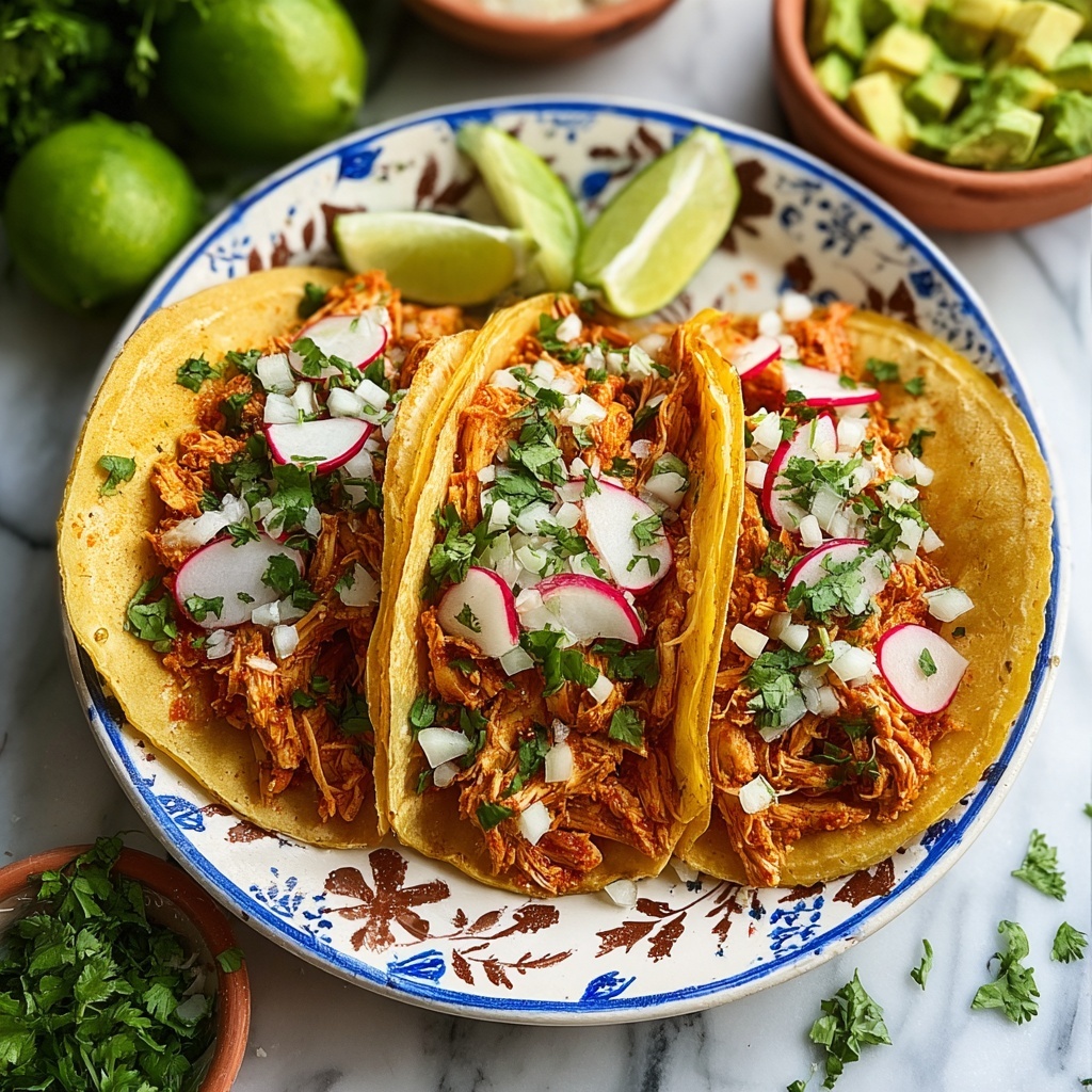 The Best Chicken Tinga Tacos Recipe - Recipe Image