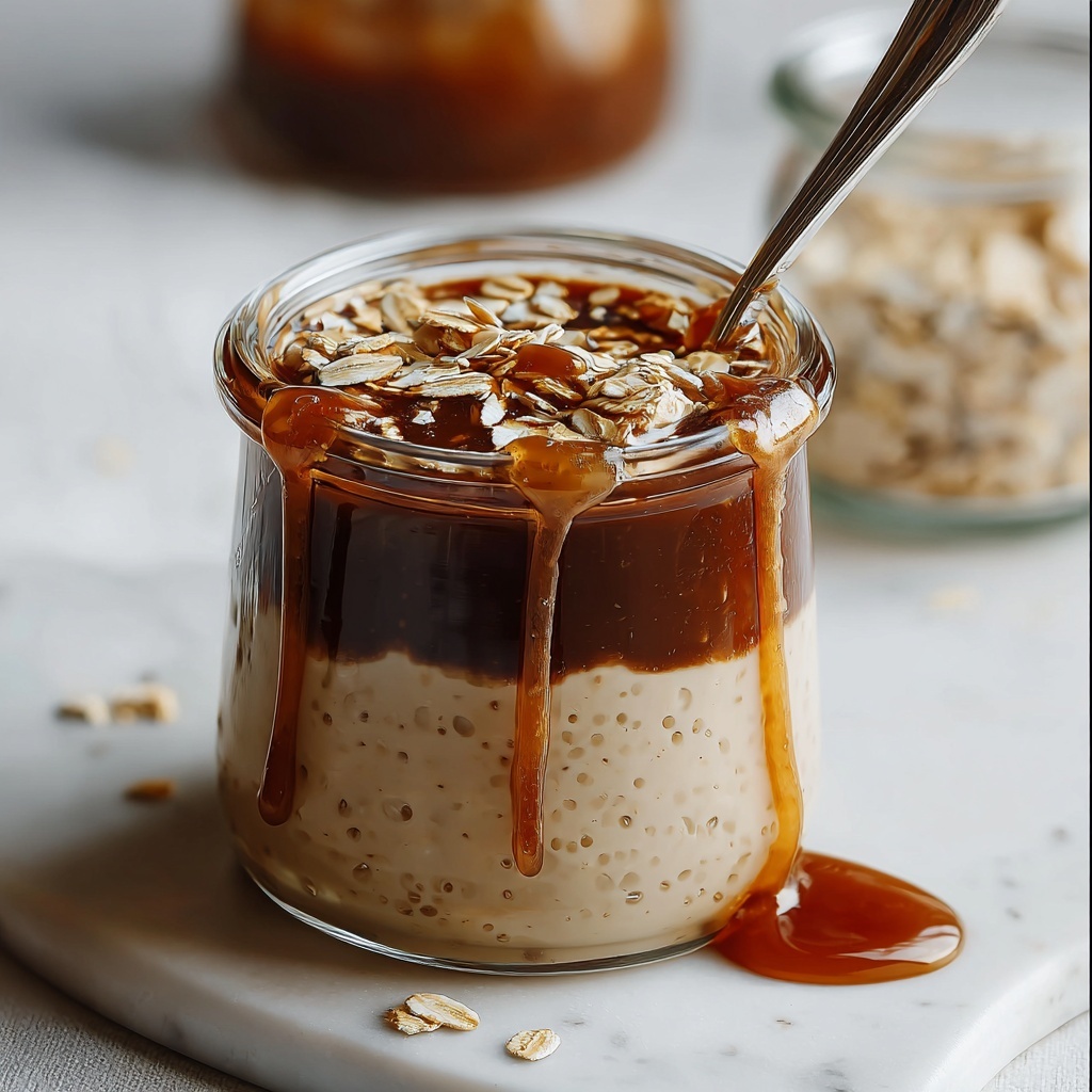 Caramel Macchiato Overnight Oats Recipe - Recipe Image