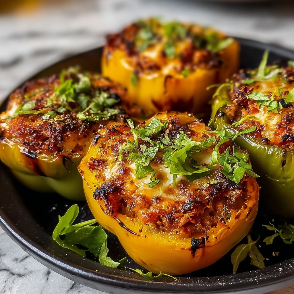 Buffalo Chicken Stuffed Peppers Recipe - Recipe Image