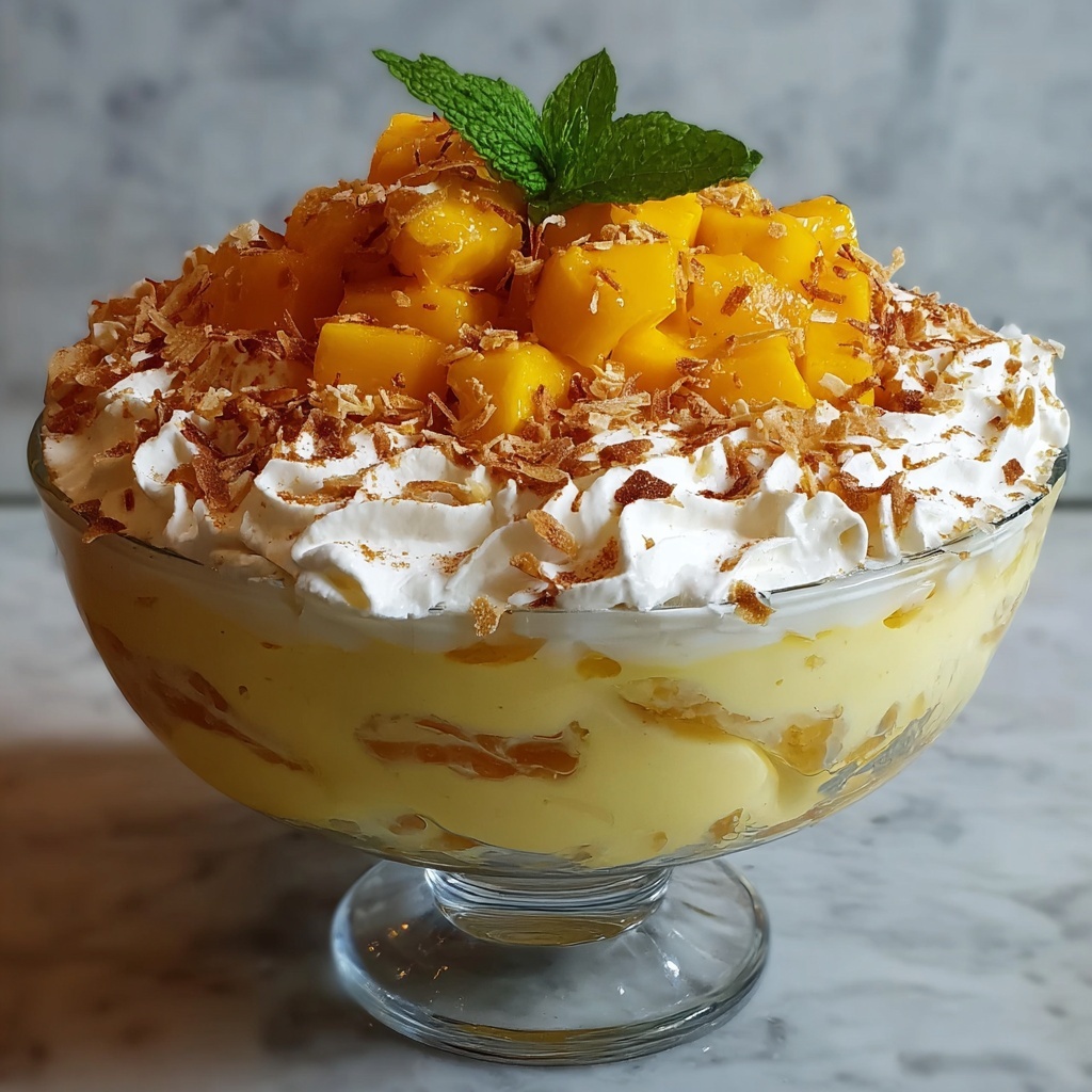 Mango Cheesecake Trifle Recipe - Recipe Image