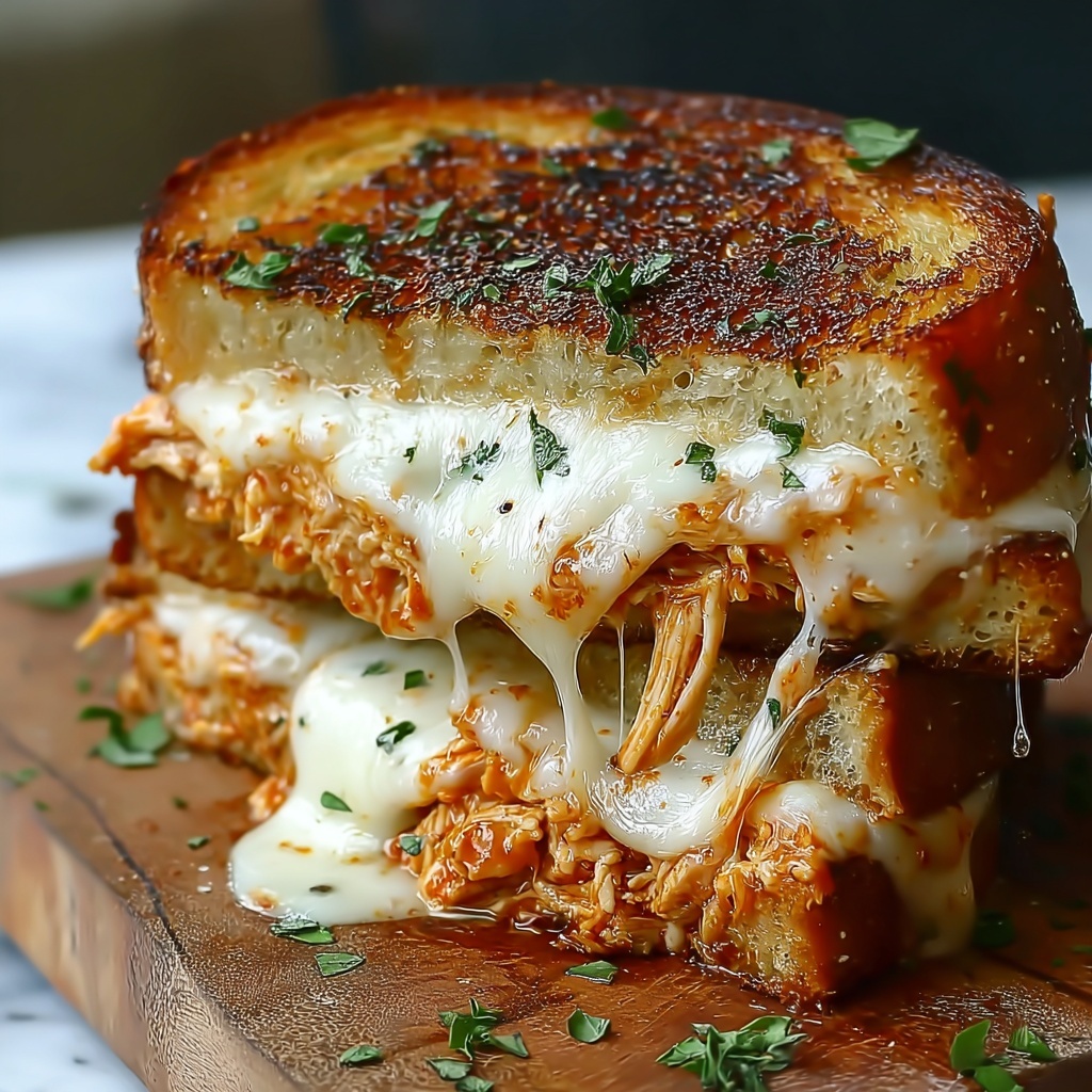 Lazy Chicken Parmesan Grilled Cheese Recipe - Recipe Image