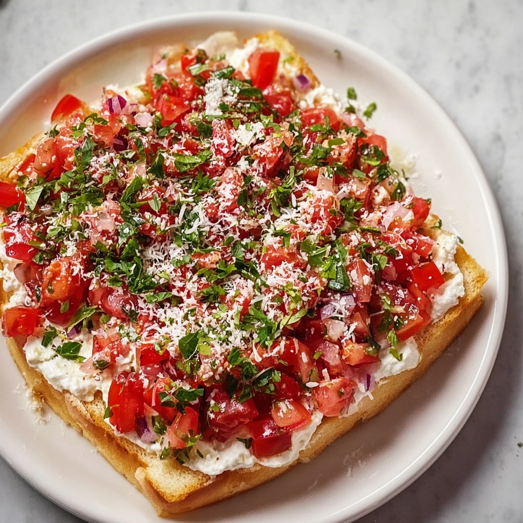 Bruschetta Dip with Feta and Cream Cheese Recipe - Recipe Image