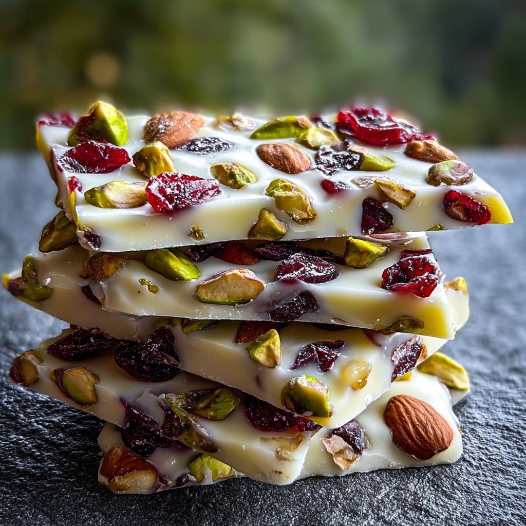 Delightful Pistachio Cranberry Bark Recipe - Recipe Image