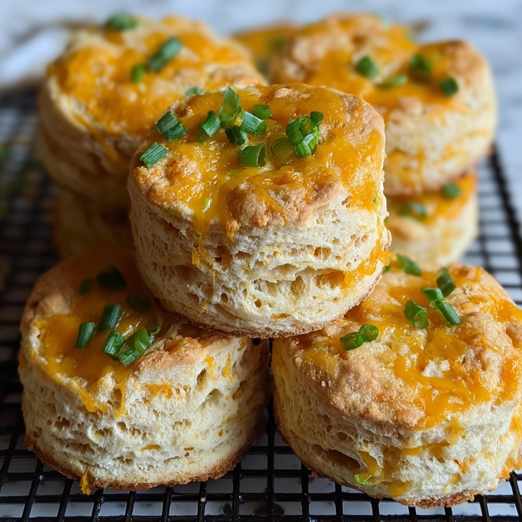 Cheddar Scallion Drop Biscuits Recipe - Recipe Image