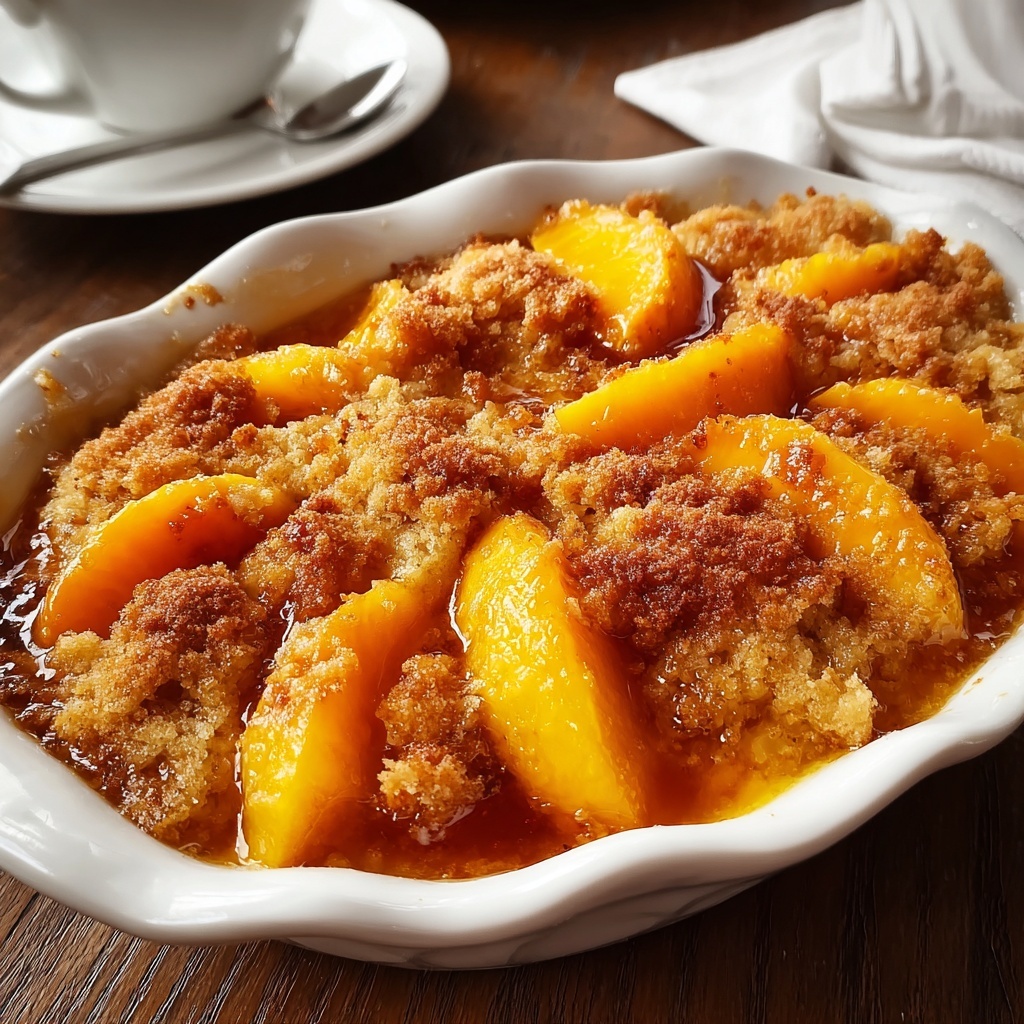 Southern Peach Cobbler Recipe - Recipe Image