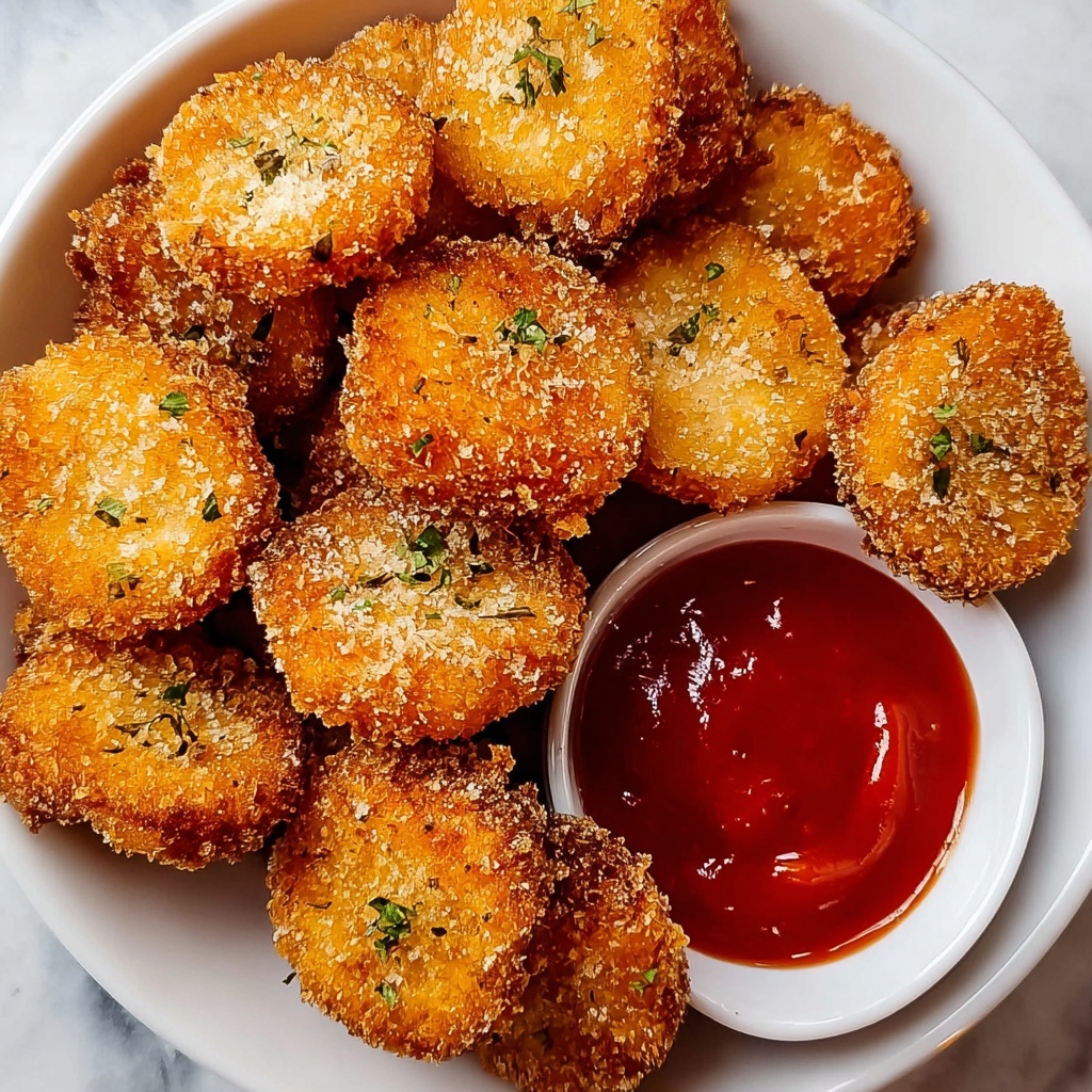 Fried King Oyster Mushroom Bites Recipe - Recipe Image