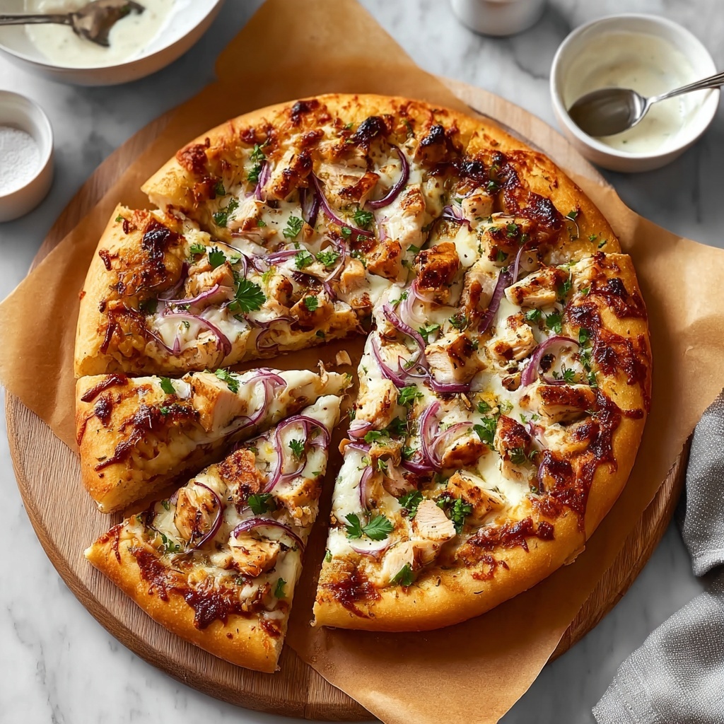 Homemade BBQ Chicken Pizza Recipe - Recipe Image