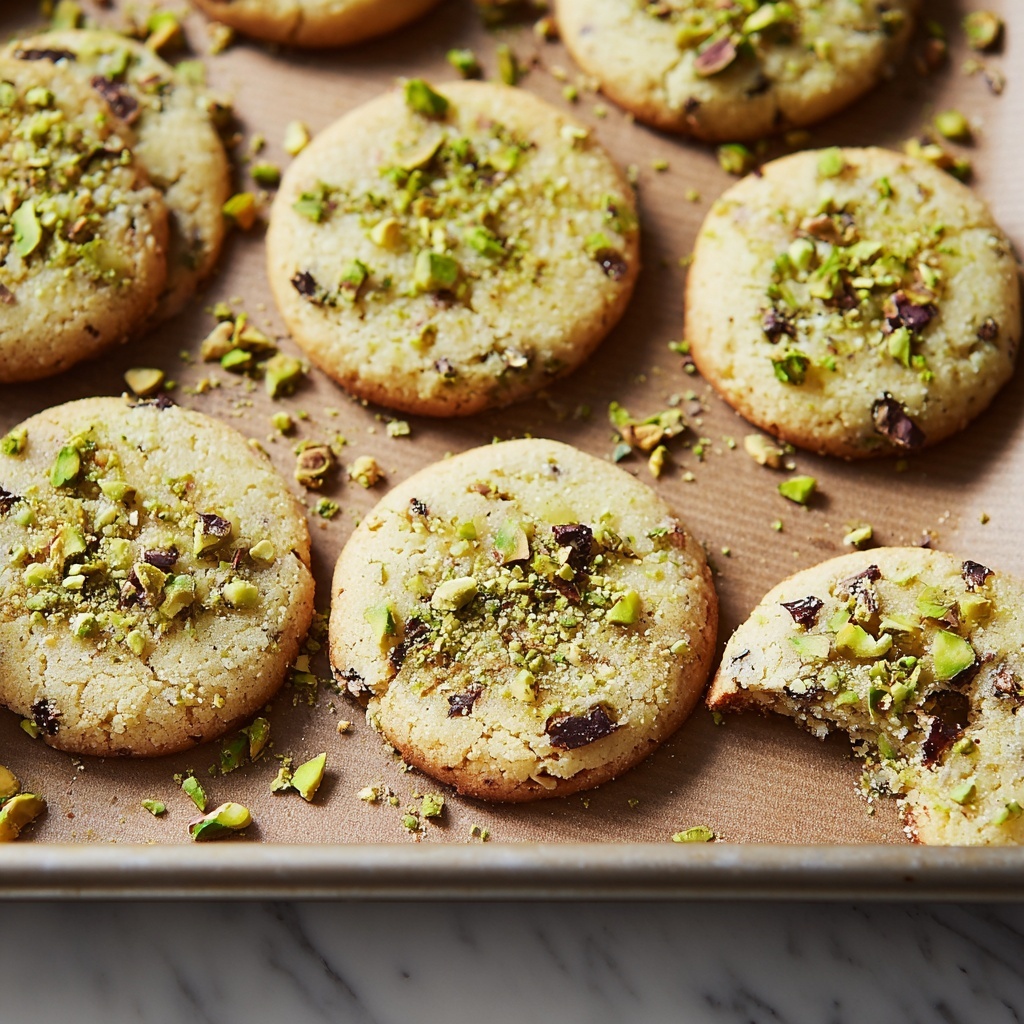 Pistachio Shortbread Cookies Recipe - Recipe Image