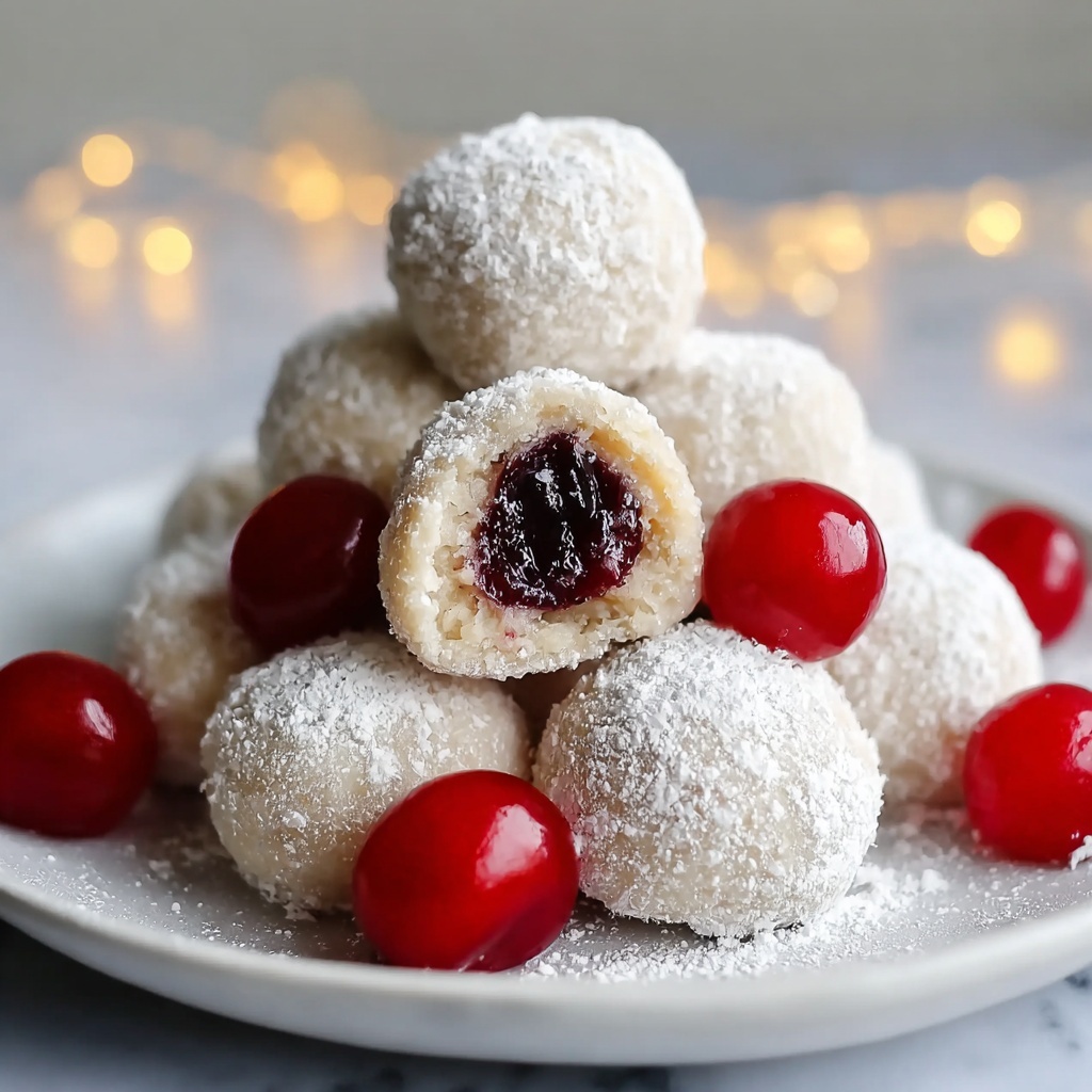Cherry Snowball Cookies Recipe - Recipe Image