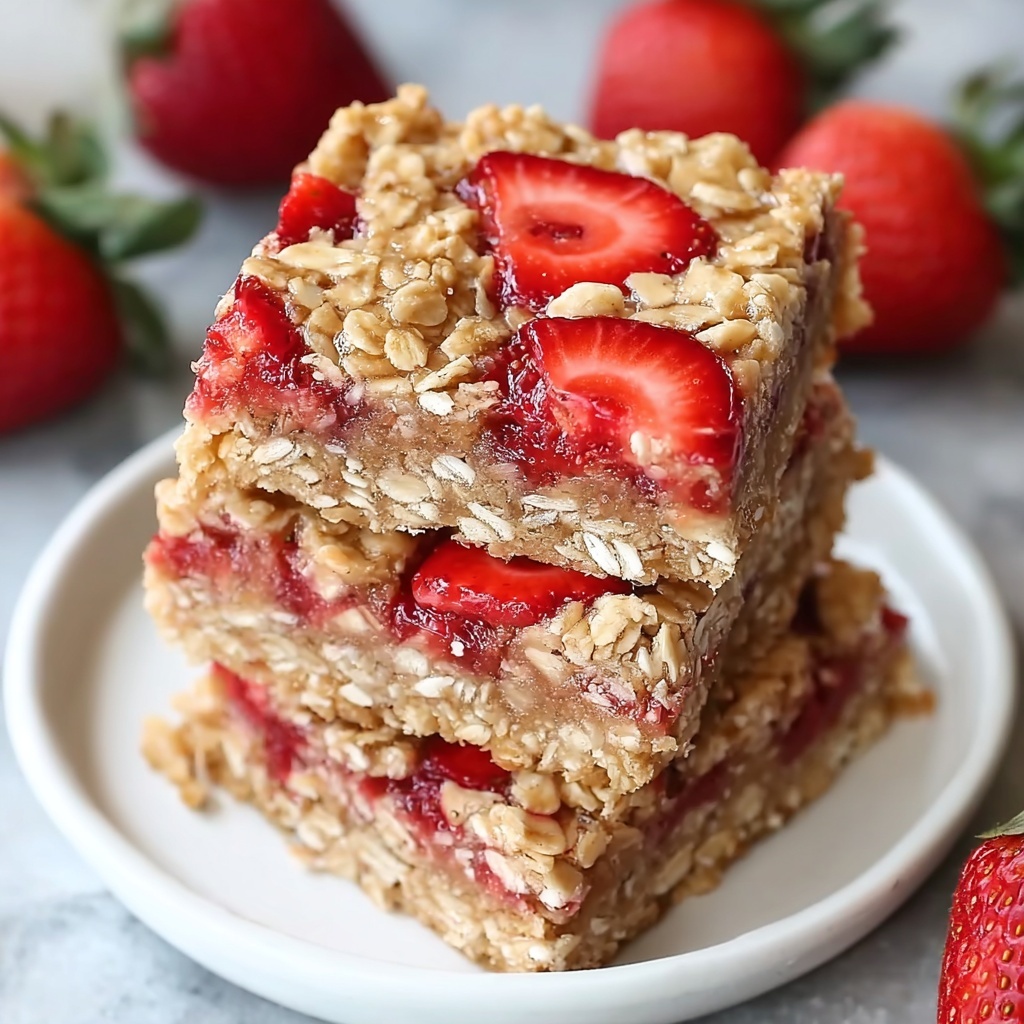 Healthy Strawberry Oatmeal Bars: A Guilt-Free Treat Recipe - Recipe Image