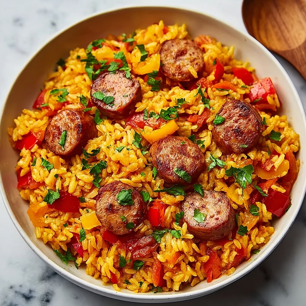 One-Pot Smoked Sausage and Rice Dinner Made Easy Recipe - Recipe Image