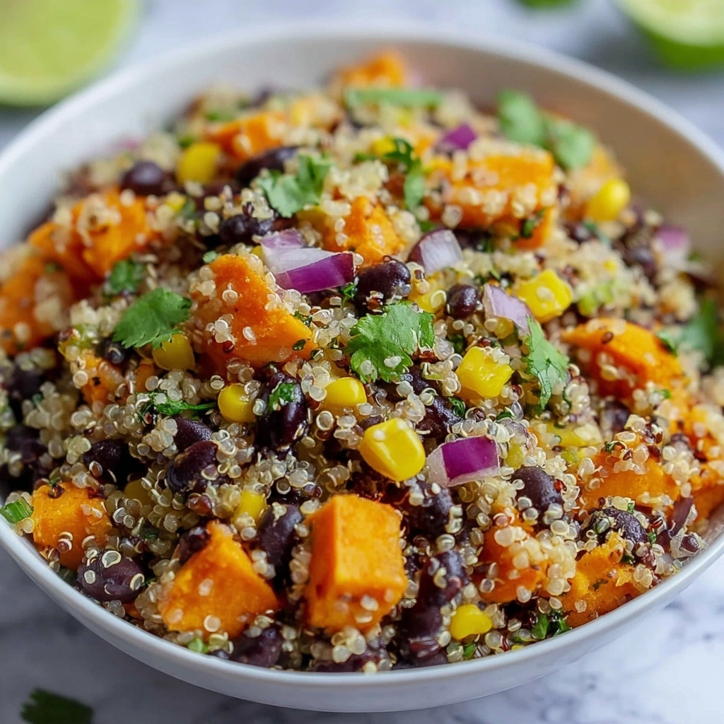 Roasted Sweet Potato Black Bean Quinoa Salad Recipe - Recipe Image