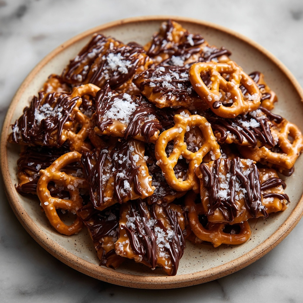 Salted Caramel Pretzel Clusters Recipe - Recipe Image