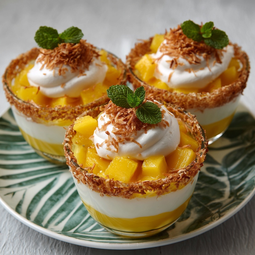 Mango Coconut Whip Cups Recipe - Recipe Image