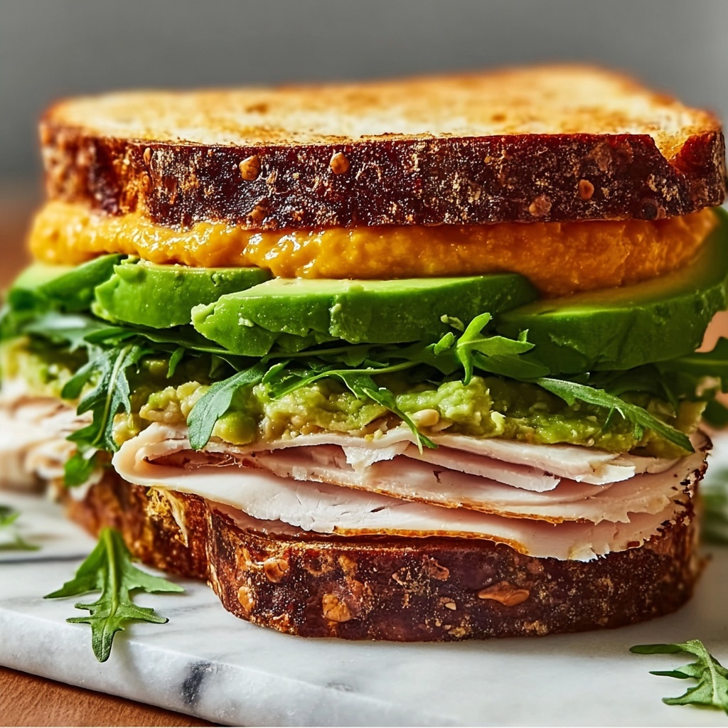 Honey Mustard Turkey Avocado Sandwich Recipe - Recipe Image