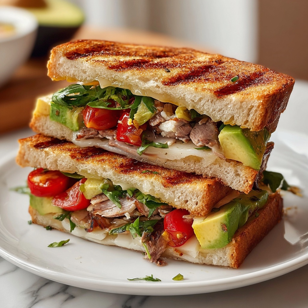Chicken and Avocado Panini Recipe - Recipe Image