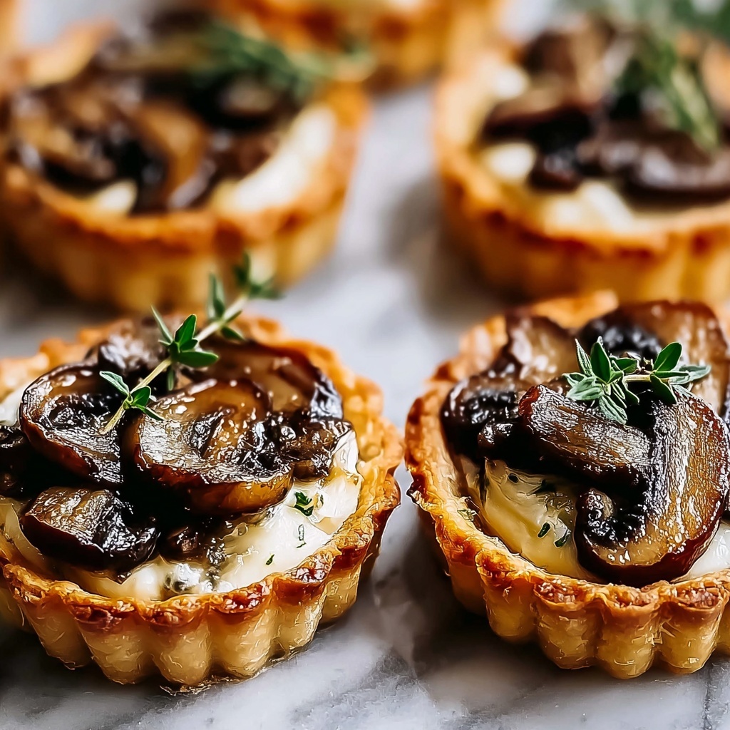 Mushroom Goat Cheese Tarts for Effortless Gourmet Entertaining Recipe - Recipe Image