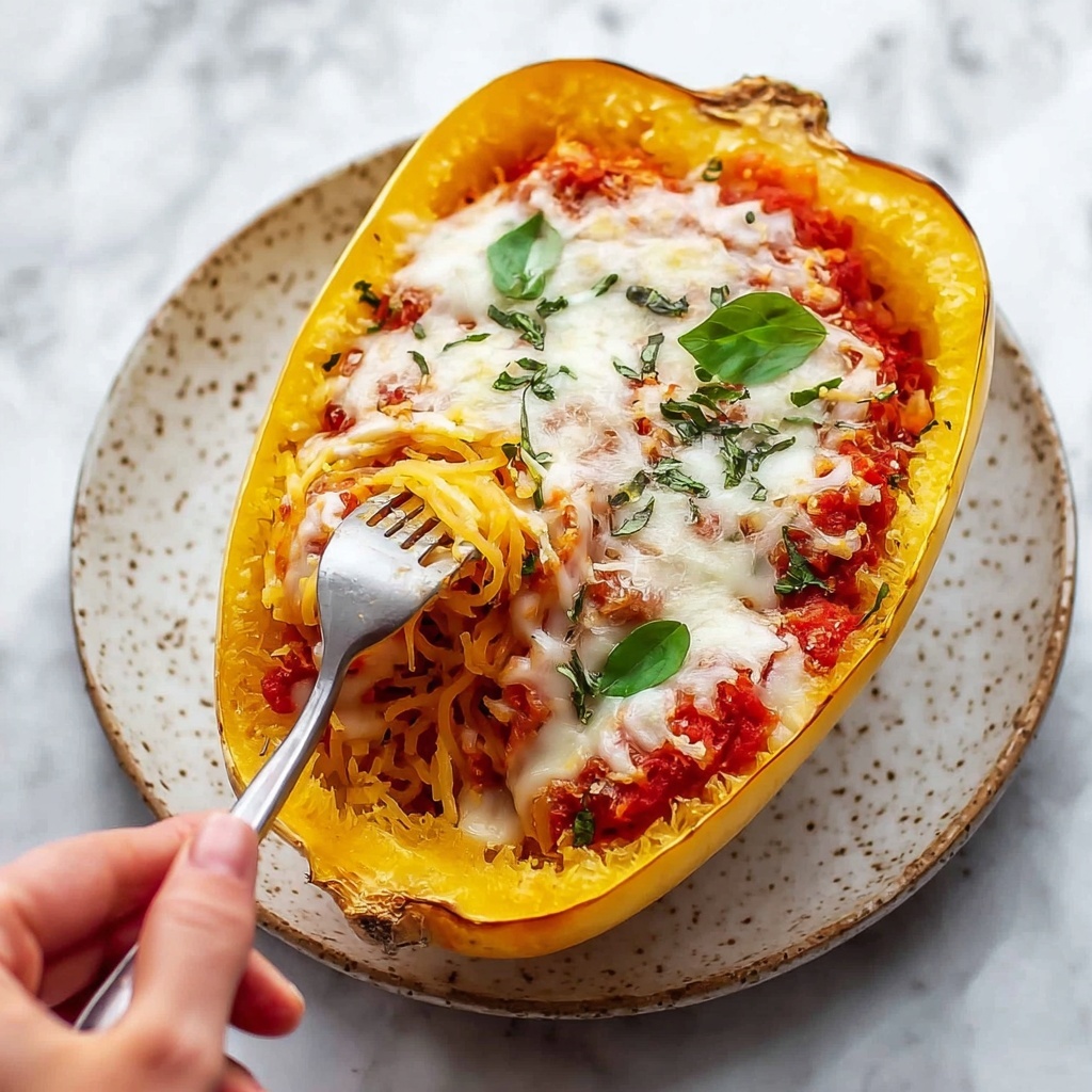 Chicken Parmesan Stuffed Spaghetti Squash Recipe - Recipe Image