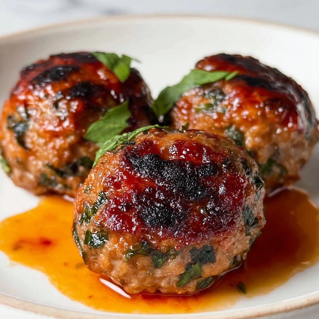 Honey Barbeque Chicken Meatballs Recipe - Recipe Image