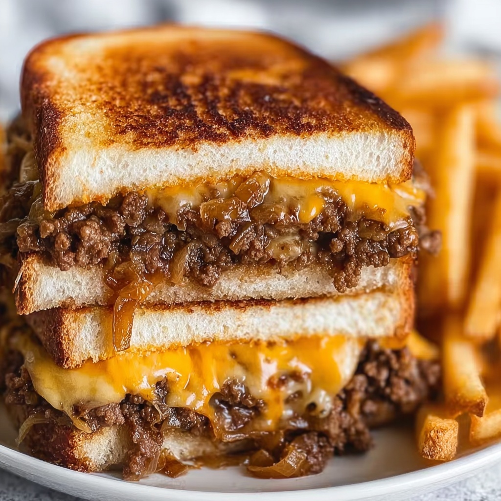 Irresistible Best Patty Melt Ever with Cheesy Goodness Recipe - Recipe Image